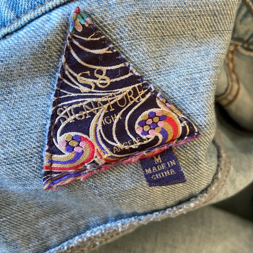 Boho patchwork denim jacket - Picture 3 of 4